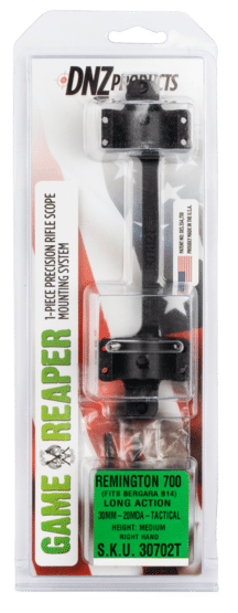 DNZ Game Reaper 30mm Tactical Scope Mount in Medium Height fits Remington 700 LA 20 MOA